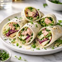 Tuna and Radish Tortilla Wraps