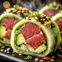 Tuna Avocado Sushi Roll