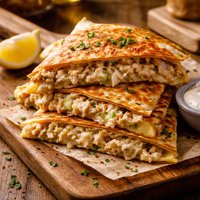 Tuna Melt Quesadilla for One Using Mrs Dash