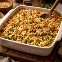 Tuna Noodle Casserole No Canned Soup