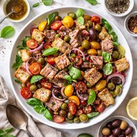 Tuna Panzanella Salad