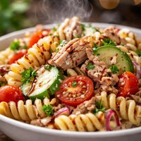 Tuna Pasta Salad with Balsamic and Yogurt