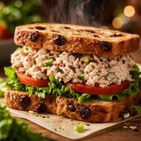 Tuna Salad Sandwich with Raisin Bread
