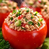 Tuna Salad Stuffed Tomatoes