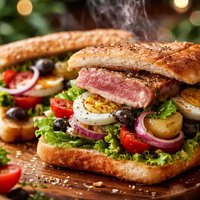 Tuna Sandwiches Nicoise Style
