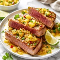 Tuna Steaks with Pineapple Sauce