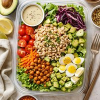 Tuna Topped Chopped Salad to Go
