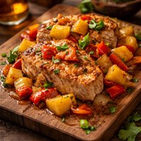 Tuna with Pineapple and Peppers