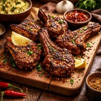 Tunisian Style Grilled Lamb Chops