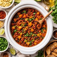 Tunisian Yam and Red Bean Stew Slow Cooker Version