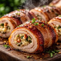 Turkey and Bacon Rolls