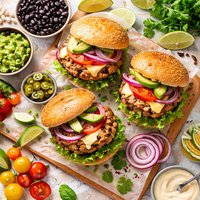 Turkey and Black Bean Burgers