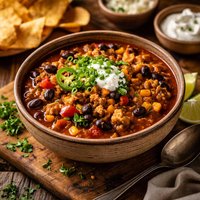 Turkey and Black Bean Chili