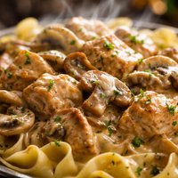 Turkey and Mushroom Stroganoff