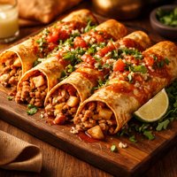 Turkey and Potato Enchiladas
