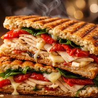Turkey and Roasted Red Pepper Panini