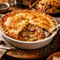 Turkey and Sausage Veggie Pot Pie