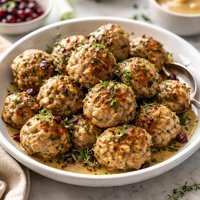 Turkey and Stuffing Meatballs