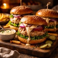 Turkey Burgers with Special Sauce