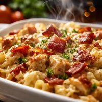 Turkey Casserole with Bacon