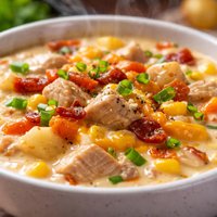 Turkey Cheddar Corn Chowder
