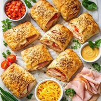 Turkey Cheese Pockets or Ham and Cheese Pockets