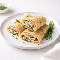 Turkey Chive Crepes