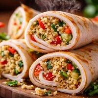 Turkey Couscous Roll Ups