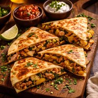 Turkey Hash Quesadillas