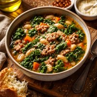 Turkey Italian Sausage Greens Soup