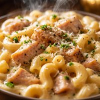 Turkey Macaroni and Cheese Alfredo