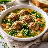Turkey Meatball and Escarole Soup