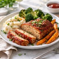 Turkey Meatloaf and Vegetables