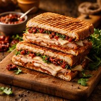 Turkey Panini with Sun Dried Tomato Pesto
