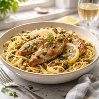 Turkey Piccata Pasta