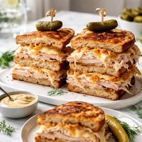 Turkey Reuben Grilled Sandwiches