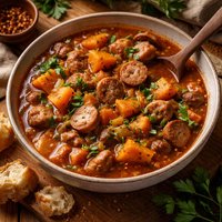 Turkey Sausage and Sweet Potato Stew