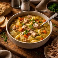 Turkey Soup with Leftover Cleanup