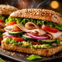 Turkey Veg Out Sandwiches
