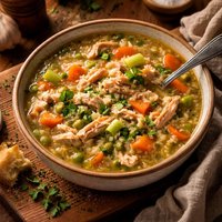 Turkey Vegetable and Rice Soup