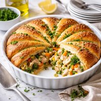 Turkey Vegetable Crescent Pie