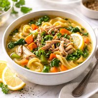 Turkey Veggie Noodle Soup