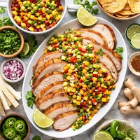 Turkey with Jicama Ginger Salsa