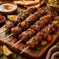 Turkish Marinade Beef Lamb Kabobs