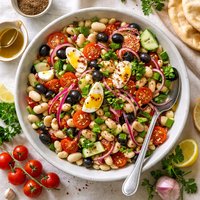 Turkish Piyaz Bean Salad