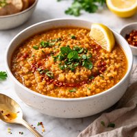 Turkish Red Lentil and Grains Soup