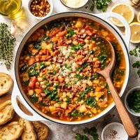 Tuscan Bean and Bacon Soup