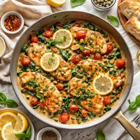 Tuscan Chicken in Lemon Wine Sauce Scaloppine Al Limone