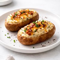 Twice Baked Steakhouse Potatoes