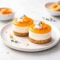 Two Bite Apricot Cheesecakes
